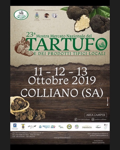 Mostra Mercato Nazionale del Tartufo e dei Prodotti Tipici Locali - Colliano (SA), 11/13 ottobre 2019