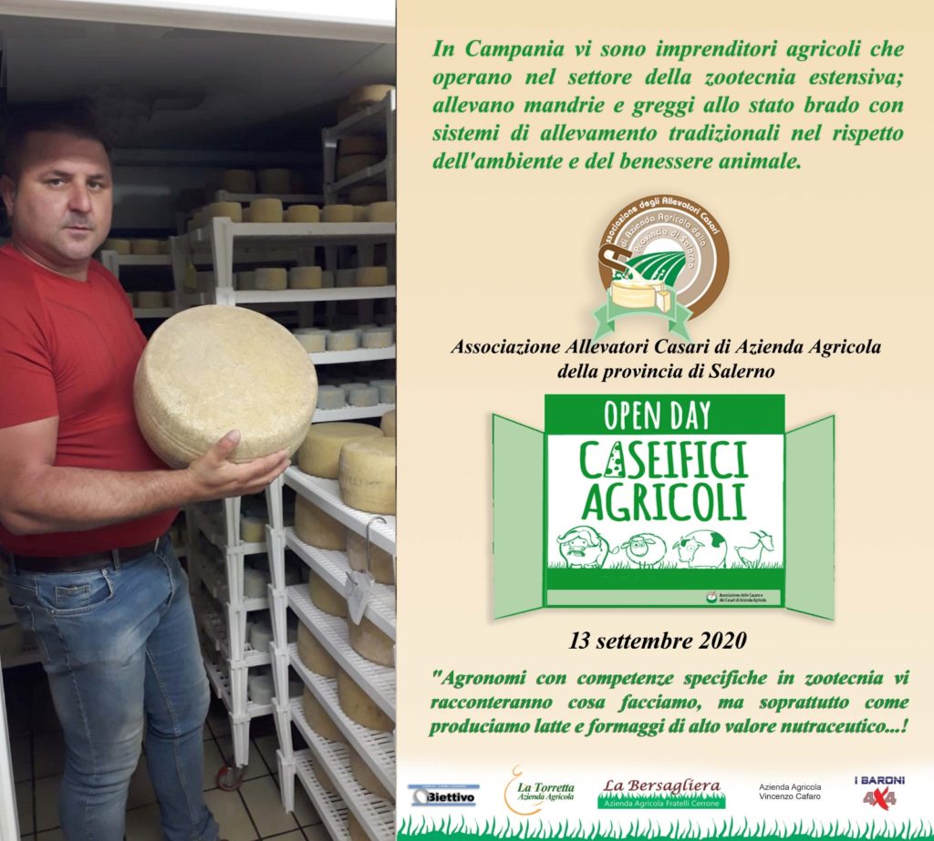 Open Day - Caseifici Agricoli, 13 settembre 2020 - Monte Sant'Elmo, Campagna (SA)